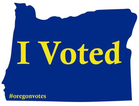 I Voted Sticker OREGON